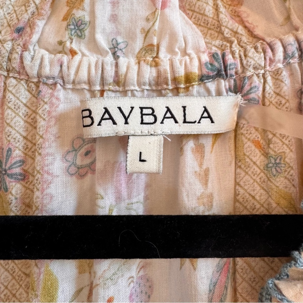 Baybala Lele Dress Floral Cream Pink Boho Large - Picture 5 of 9
